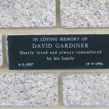 GARDINER David 1957-1996