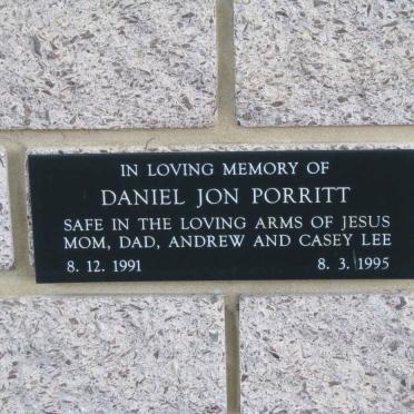 PORRITT Daniel Jon 1991-1995