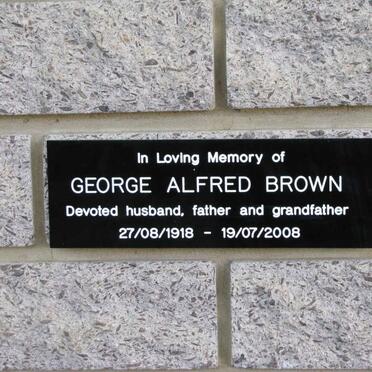 BROWN George Alfred 1918-2008