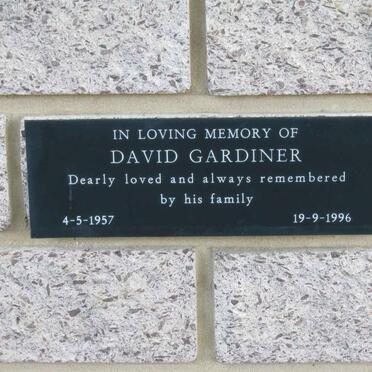 GARDINER David 1957-1996