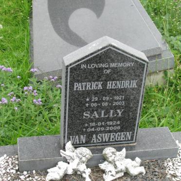 ASWEGEN Patrick Hendrik 1921-2003 &amp; Sally 1924-2006