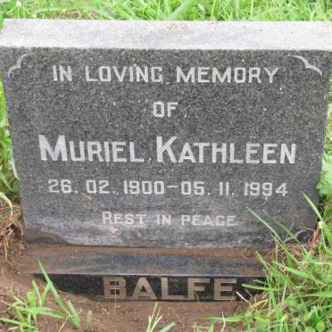 BALFE Muriel Kathleen 1900-1994