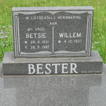 BESTER Willem 1937- &amp; Betsie 1931-1987