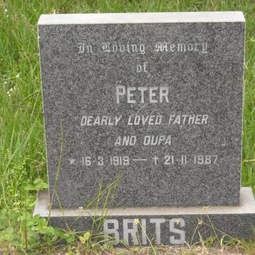 BRITS Peter 1919-1987
