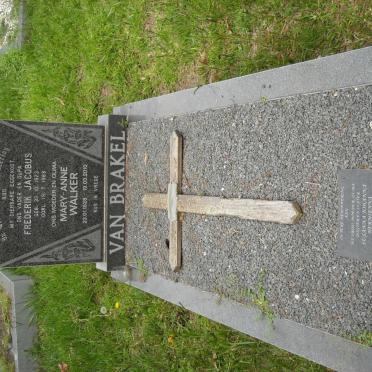 BRAKEL Frederik Jacobus, van 1923-1989 &amp; Mary-Anne WALKER 1928-2010