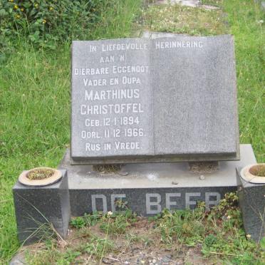 BEER Marthinus Christoffel, de 1894-1966