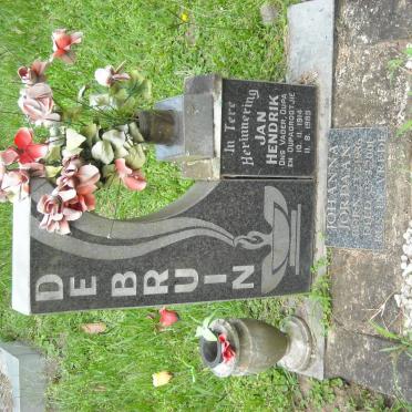 BRUIN Jan Hendrik, de 1914-1989 :: JORDAAN Johanna 1936-2001