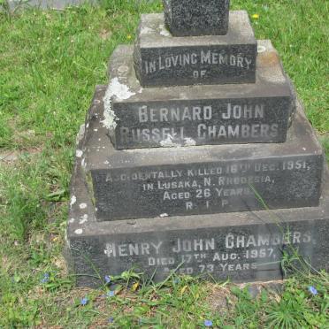 CHAMBERS Bernard John Russell -1951 :: CHAMBERS Henry John -1957