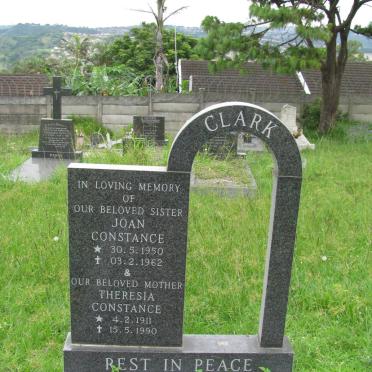 CLARK Joan Constance 1950-1962 :: CLARK Theresa Constance 1911-1990