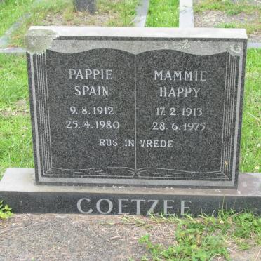 COETZEE Spain 1912-1980 &amp; Happy 1913-1975