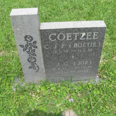 COETZEE C.J.F. 1958-1983 &amp; J.G. 1941-1994