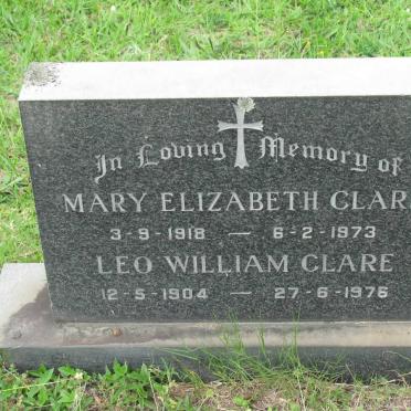 CLARE Leo William 1904-1976 &amp; Mary Elizabeth 1918-1973