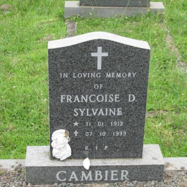 CAMBIER Paul Joseph Ralph 1905-1977 &amp; Francoise D. Sylvaine 1919-1999