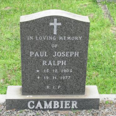 CAMBIER Paul Joseph Ralph 1905-1977