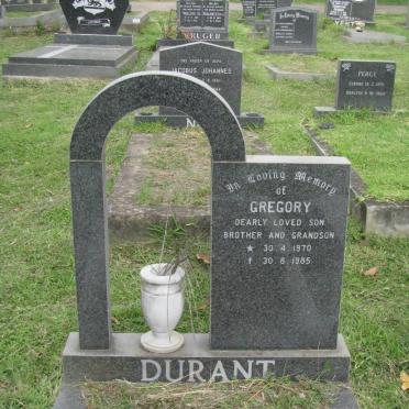 DURANT Gregory 1970-1985