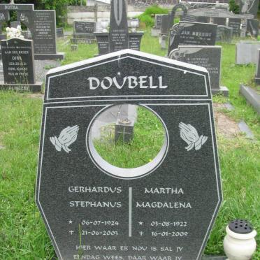DOUBELL Gerhardus Stephanus 1924-2003 &amp; Martha Magdalena 1922-2009