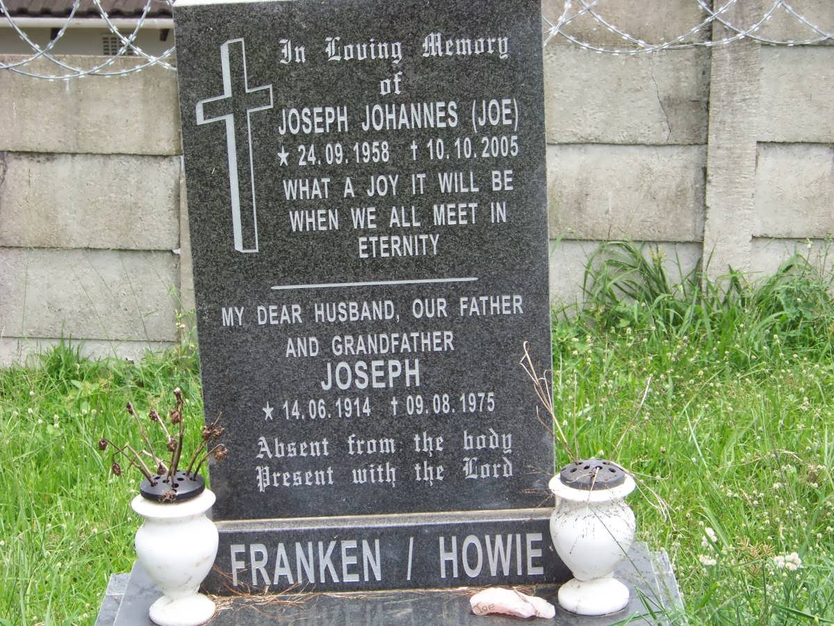 FRANKEN Joseph Johannes 1958-2005 :: HOWIE Joseph 1914-1975