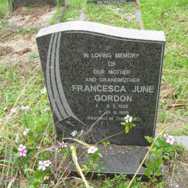 GORDON Francesca Jane 1928-1999