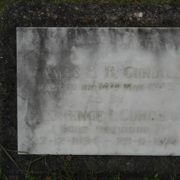 GUNDELL James E.R. -194? &amp; Florence 1894-1974