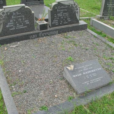 GREUNING B.J., van 1930-1996 &amp; M.E.S. 1936-1980 :: RADEMEYER Wade 1994-1995