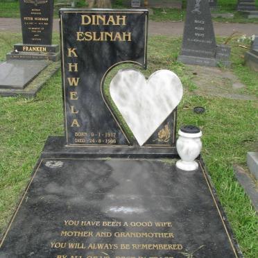 KHWELA Dinah Eslinah 1917-1998