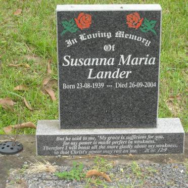 LANDER Susanna Maria 1939-2004
