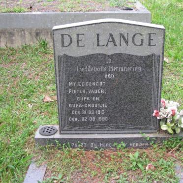 LANGE Pieter, de 1913-1990