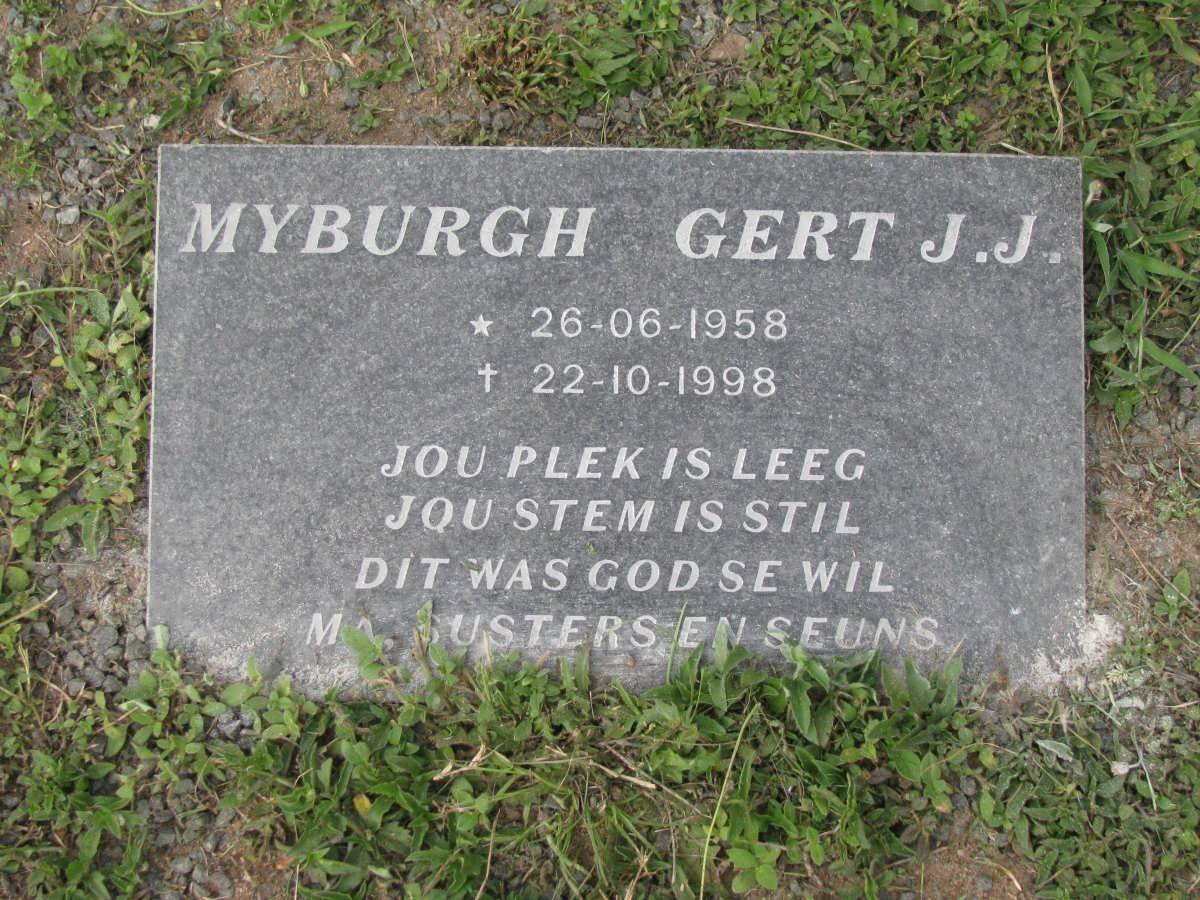 MYBURGH Gert J.J. 1958-1998