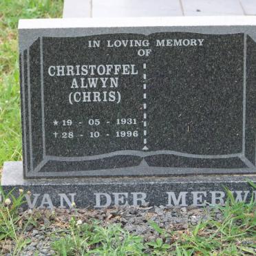 MERWE Christoffel Alwyn, van der 1931-1996