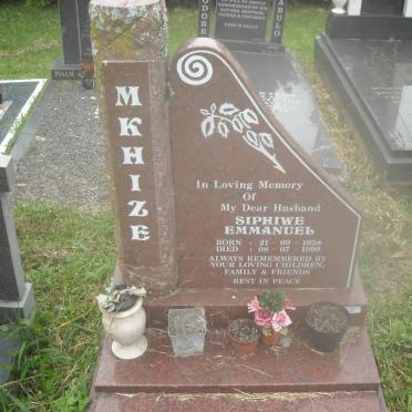 MKHIZE Siphiwe Emmanuel 1958-1999