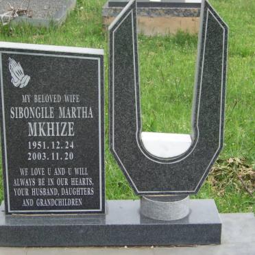 MKHIZE Sibongile Martha 1951-2003