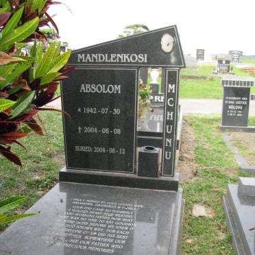 MCHUNU Mandlenkosi Absolom 1942-2004