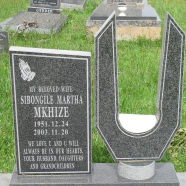 MKHIZE Sibongile Martha 1951-2003
