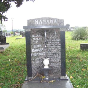 MANANA Ruth Barbra Thenjiwe 1958-2000