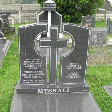 MTSHALI Thokozani Christopher Emmanuel 1964-2002