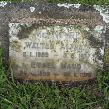 McINTYRE Walter Alfred 1889-1967 &amp; Ethel Maud 1889-1970