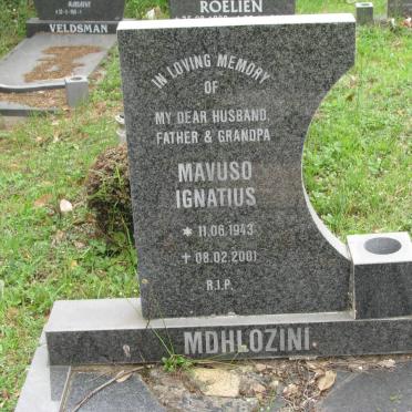 MDHLOZINI Mavuso Ignatius 1943-2001