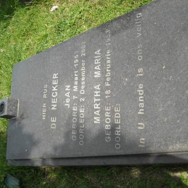 NECKER Jéan, de 1953-2003 &amp; Martha Maria 1953-