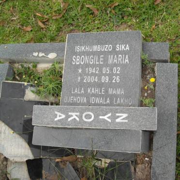 NYOKA Sbongile Maria 1942-2004