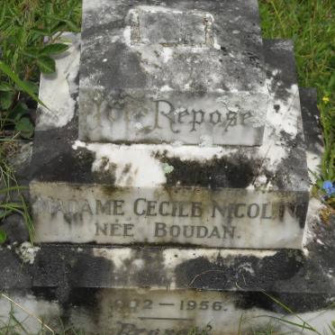 NICOLIN Cecile nee BOUDAN 1902-1956
