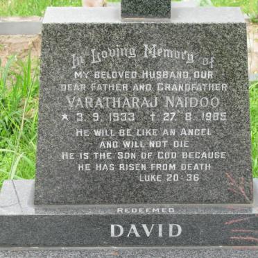 NAIDOO Varatharaj 1933-1985