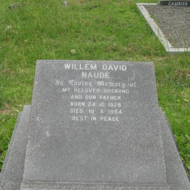 NAUDE Willem David 1928-1984