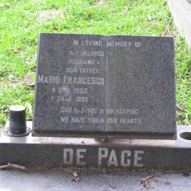 PACE Mario Francesco, de 1963-1990