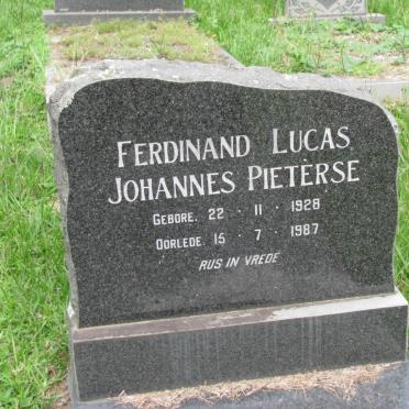 PIETERSE Ferdinand Lucas Johannes 1928-1987