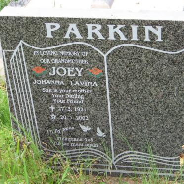PARKIN Johanna Lavina 1921-2002