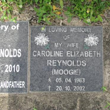 REYNOLDS Caroline Elizabeth nee MOOGIE 1963-2002
