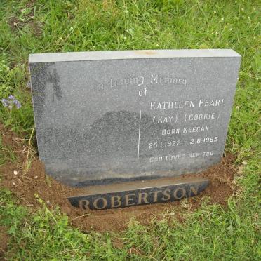 ROBERTSON Kathleen Pearl nee KEEGAN 1922-1985
