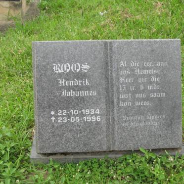ROOS Hendrik Johannes 1934-1996
