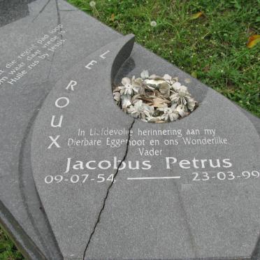 ROUX Jacobus Petrus, le 1954-1999