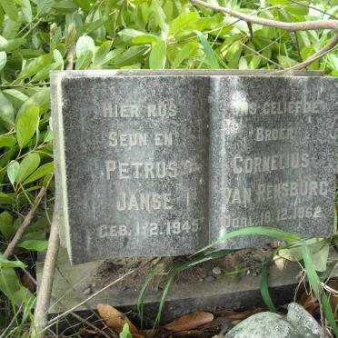 RENSBURG Petrus Cornelius, Janse van 1945-1962
